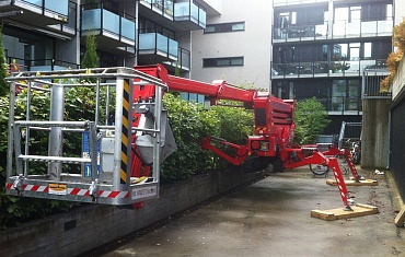 Работа вышки на ограниченном пространстве