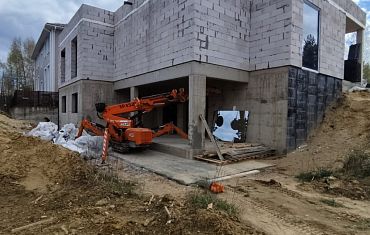 Остекление на сложном участке техникой Арлифт